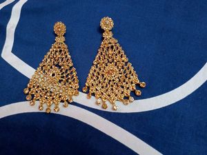 Gold Tone Dangle Earrings