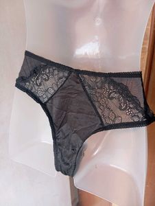 Lace Trimmed Bikini Panties