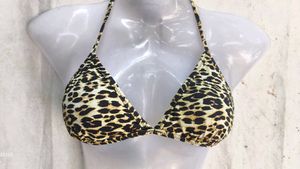 Leopard Print Bikini Top
