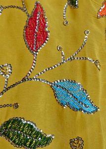 Vibrant Kurta Set with Floral Embellishments