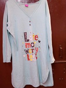 Cute 'Love More Worry Less' Nightgown
