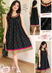 Elegant Black Ethnic Dress