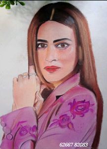 Kriti Sanon Painting Draw Handmade Work