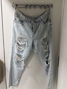 Light Wash Distressed Denim Jeans