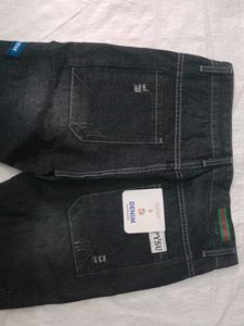 Distressed Black Denim Jeans