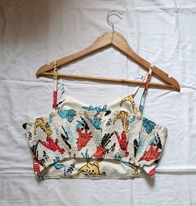 Cute Dinosaur Print Crop Top(fixed price)