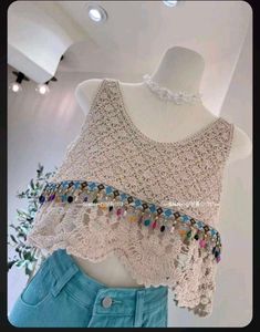 Boho Crocheted Crop Top