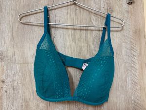 VS Teal Lace Trim Bra