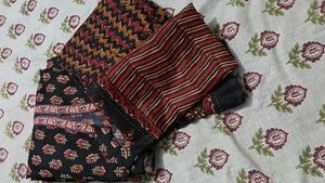 brown kurta set comes with pant dupatta and kurt