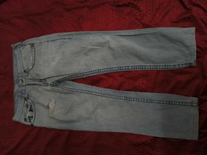 Light Wash Distressed Denim Jeans