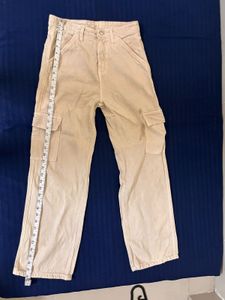 Cream Cargo Pants