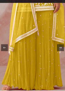 Yellow Embroidered Kurta Set with Dupatta