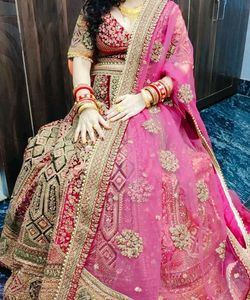 Beautiful Multicolour Bridal Lehnga
