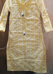 Yellow Striped Kurta