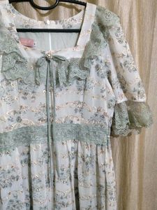 Vintage Floral Lace Gown