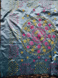 Ravishing Kantha Work Saree
