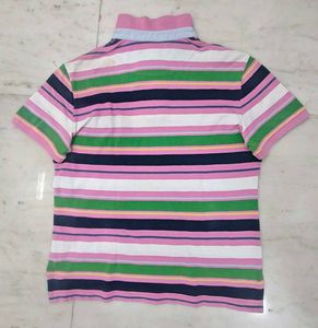 Colorful Striped Polo Shirt