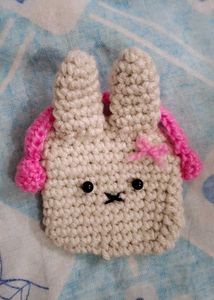 Cute Crochet Bunny Airpod case