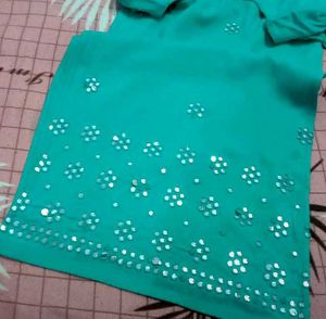 kurti Sea green colour