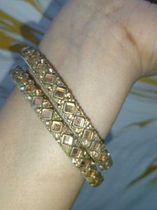 Elegant Gemstone Bangle Set