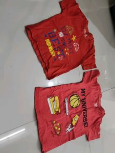 Boys Red "Skates Roller" Polo Shirt