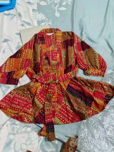 Vibrant Boho Kimono Style Top