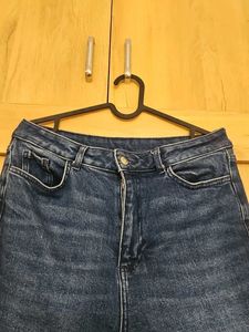 Flared Blue Denim Jeans