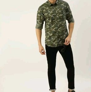 Best fitting Flying Machine Camouflage Print Shirt