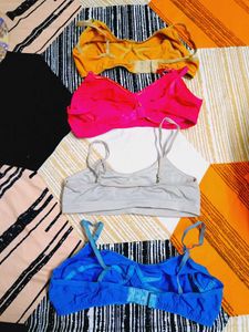 Set of 4 Colorful Bras