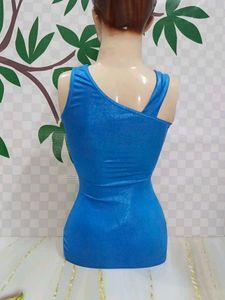 (600)Retro One-Shoulder Swimsuit