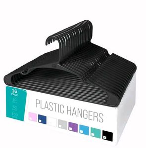 10 black Clothes Hangers