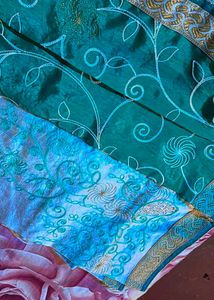 Elegant Teal Saree