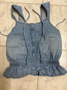 Denim Crop Top