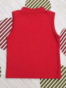 cherry red crop top sleevless