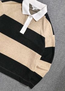 M&amp;S Striped Knitted Rugby Top