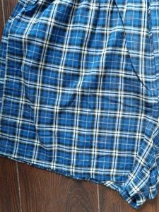 Classic Blue Plaid Boxer Shorts XL