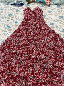 Boho Floral Print Maxi Dress