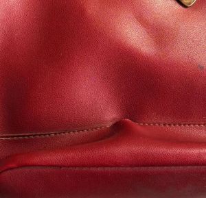 Red Leather Backpack