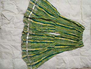 Ethnic Green Printed 3 piece sahara