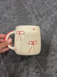 Cute Bow Pattern Ceramic Mug