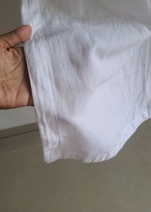 White Kurta with Pocket