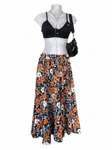 Tropical Summer Floral Skirt