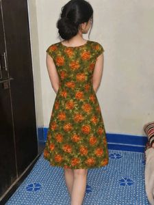 Women's Floral Print A-Line Dress