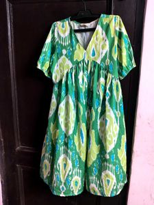 Women Printed Empire Yoke Dress