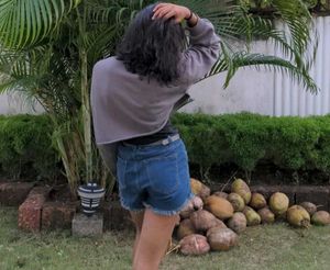 Denim Frayed Shorts