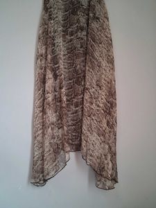 Snake Print Midi Dress