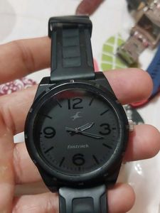 Fastrack All Black Analog Watch