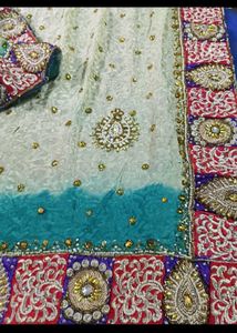 Exquisite Embroidered Saree with Blouse