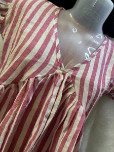 Striped Peplum Top