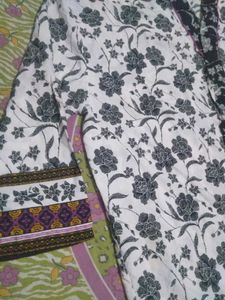 Elegant Floral Print Kimono Style Kurta